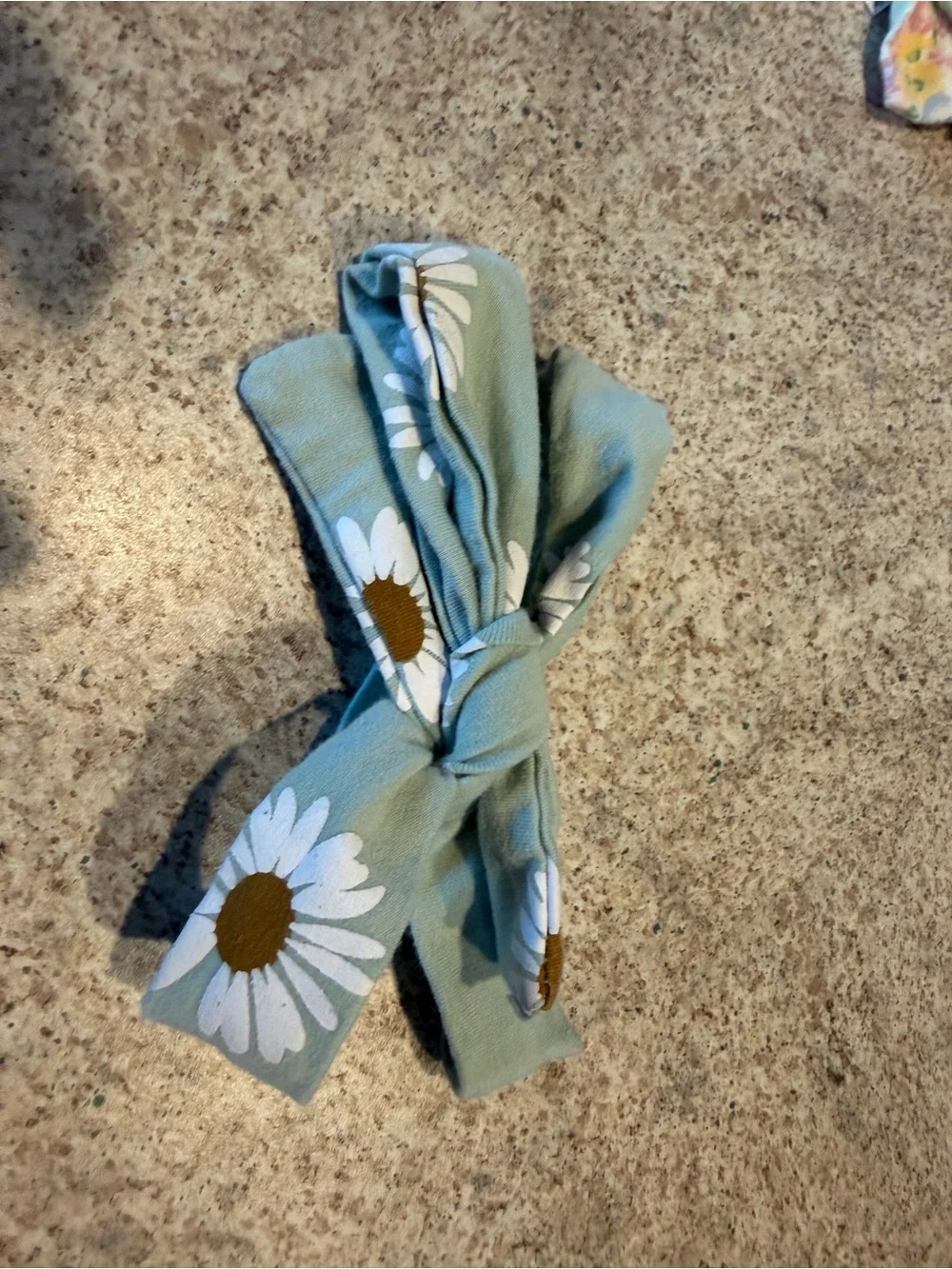 Baby Assorted Floral Bow Headbands Set  of 5 - Pastel Yellow, Green & Mint